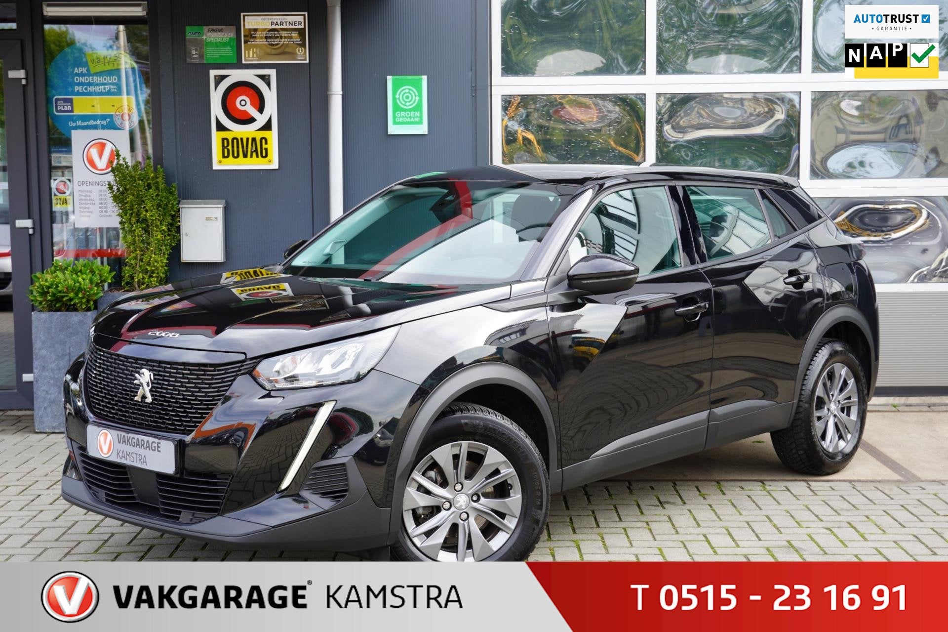 Peugeot 2008 1.2 PureTech Activ NAP Navi/Clima/Cruise/AA+ACP, Auto's, Peugeot, Bedrijf, Te koop, ABS, Airbags, Airconditioning