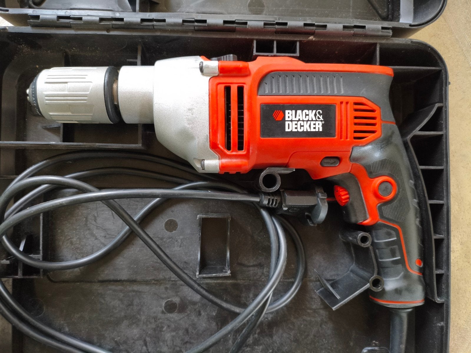 Black & Decker klopboor 750W KR705K, Klopboormechanisme, Ophalen, Boormachine, Gebruikt