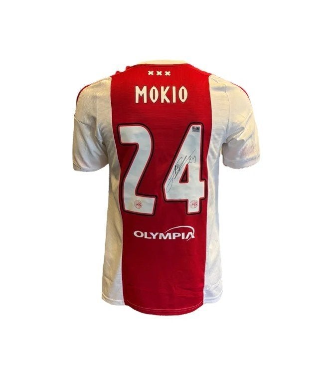 Jorthy Mokio AFC Ajax 26/27 gesigneerd Thuis Shirt, Verzamelen, Soccersignings.nl, Shirt, Ophalen of Verzenden, Zo goed als nieuw