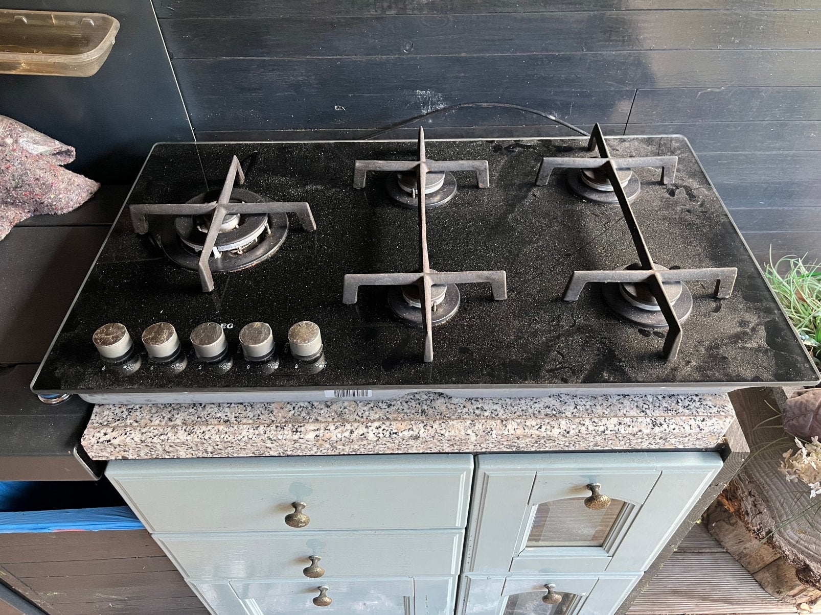 Gas op glaskookplaat, Ophalen, Zo goed als nieuw