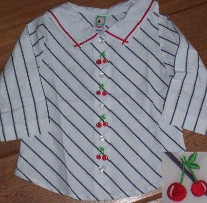 Maat 116 Gymboree Cherries blouse NIEUW (0600), Kinderen en Baby's, Kinderkleding | Maat 116, Nieuw, Meisje, Overhemd of Blouse