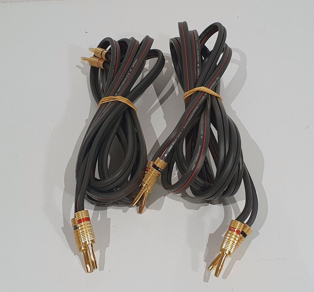 Luidsprekerkabels AudioQuest X2 (2 3m) met banaanstekkers, S, Ophalen of Verzenden, S, S