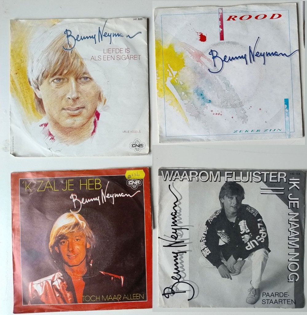 4x Singletjes 45 toeren van BENNY NEYMAN, 7 inch, Ophalen of Verzenden, Zo goed als nieuw, Overige typen