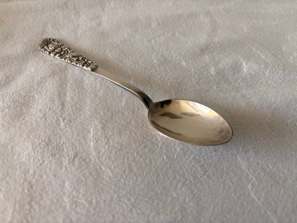 Antieke zilveren lepel in doos., Ophalen of Verzenden