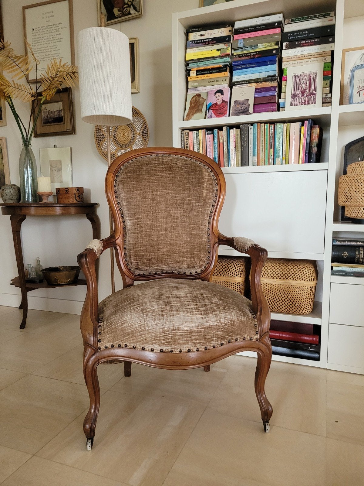 Antieke, Italiaanse damesfauteuil, Antiek en Kunst, Ophalen