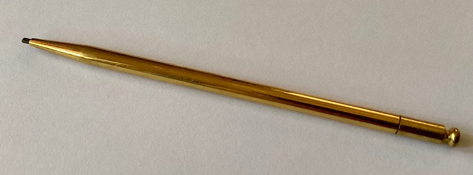 Vintage verguld slank vulpotlood., Ophalen of Verzenden, Zo goed als nieuw, Vulpen, Overige merken