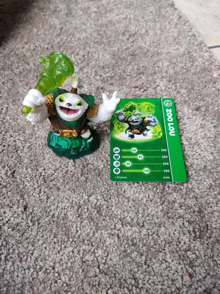 Skylanders Zoo Lou figuur met kaart, Ophalen of Verzenden, Zo goed als nieuw