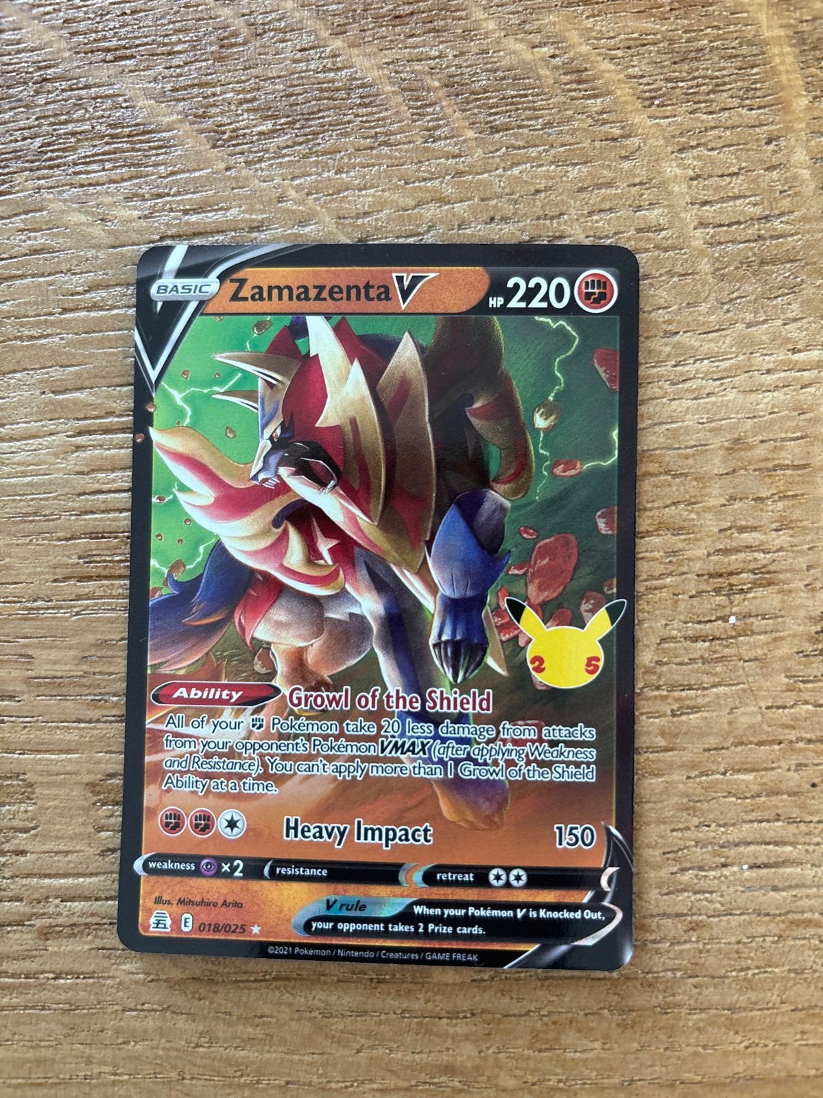 Zamazenta V Pokémon kaart nieuw, Hobby en Vrije tijd, Verzamelkaartspellen | Pokémon, Ophalen of Verzenden, Nieuw, Losse kaart