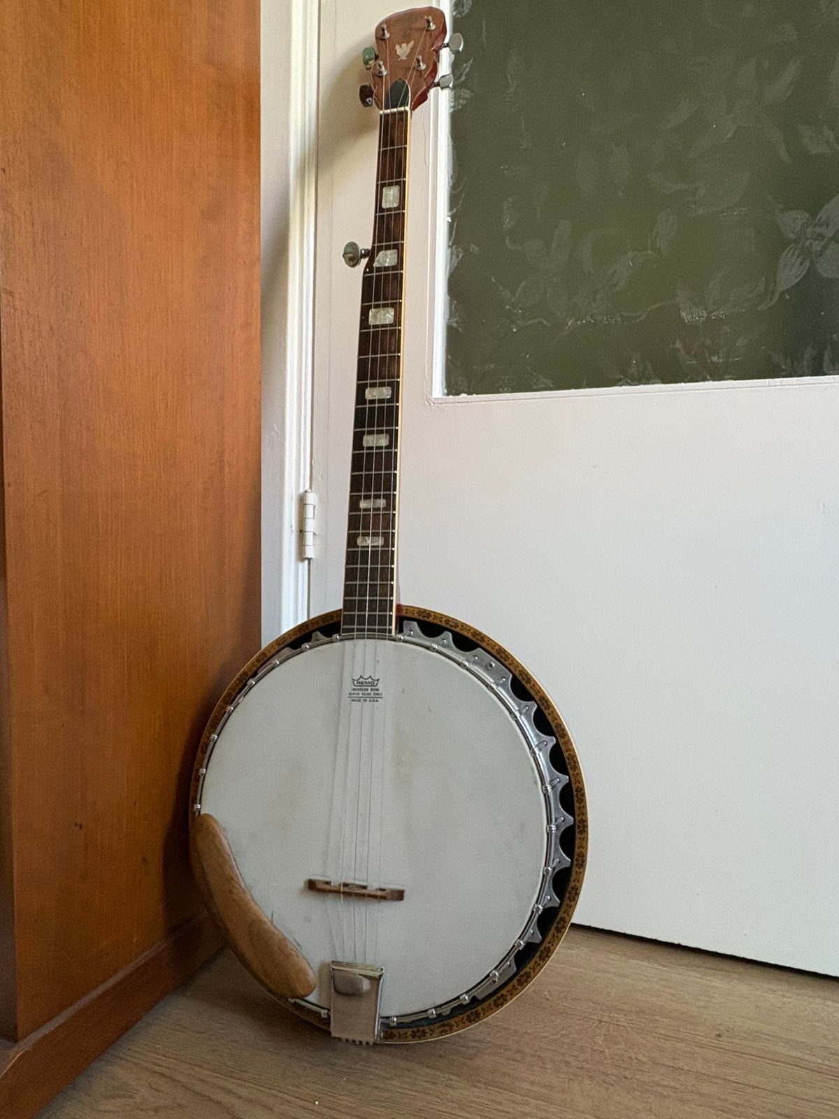 Hondo II HB85A 5-string banjo with gig bag, Ophalen, Gebruikt, 5-snarige of Bluegrassbanjo