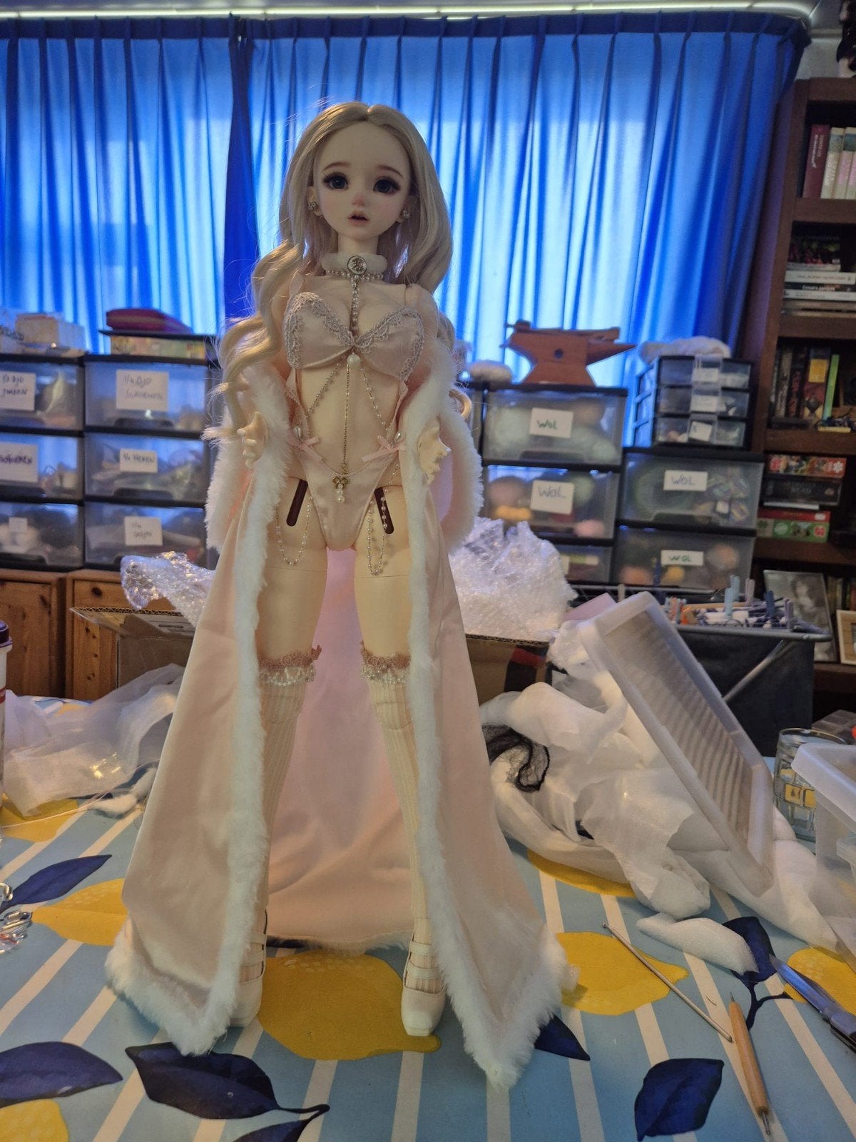 te koop, BJD SD /1/3 (r) NATA ZGAN, Ophalen of Verzenden, Zo goed als nieuw, Fashion Doll, Levensecht of Reborn