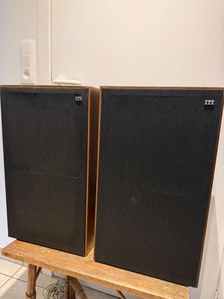 Vintage ITT D235 SD speakers – Scan-Speak drivers – warm, Audio, Tv en Foto, Luidsprekers, Zo goed als nieuw, Front, Rear of Stereo speakers