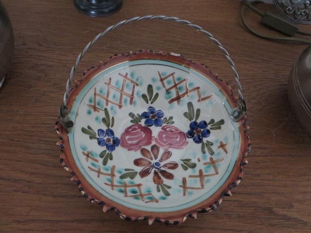 Antique de Ganda hengsel schaaltje gemerkt 55.5, Ophalen of Verzenden