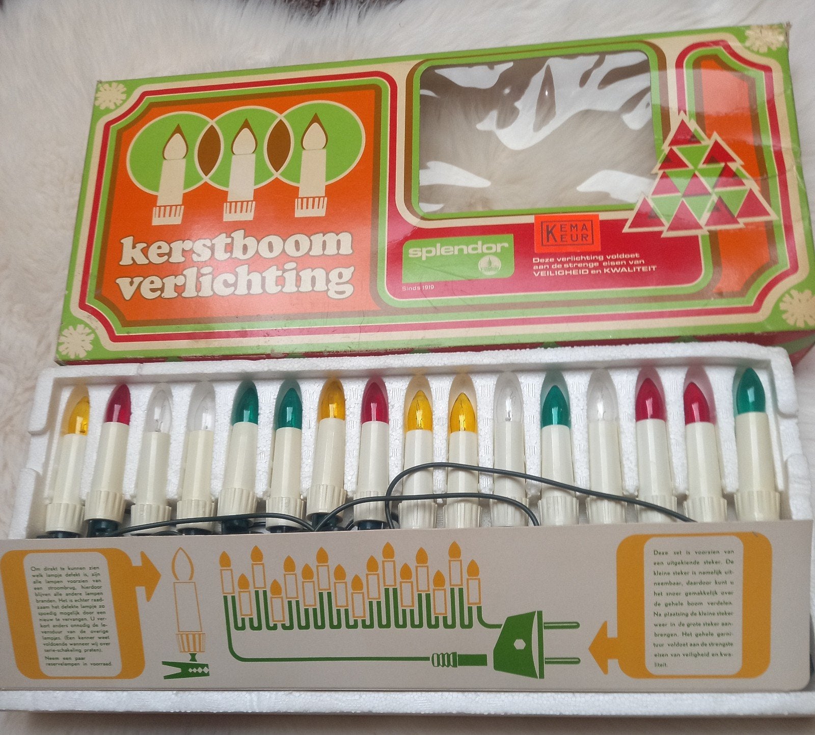 Vintage Spendor kerstverlichting, Diversen, Kerst, Ophalen of Verzenden, Zo goed als nieuw