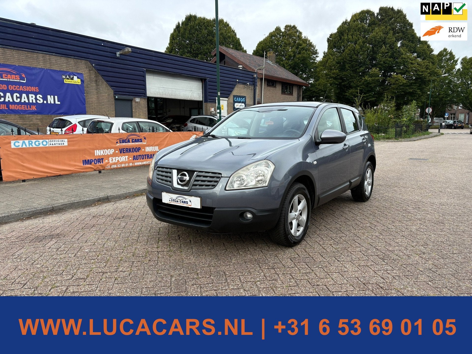 Nissan Qashqai 2.0 Acenta 4WD Trekhaak 2X SLEUTEL + BOEKJES!, Auto's, Gebruikt, 4 cilinders, Blauw, Origineel Nederlands