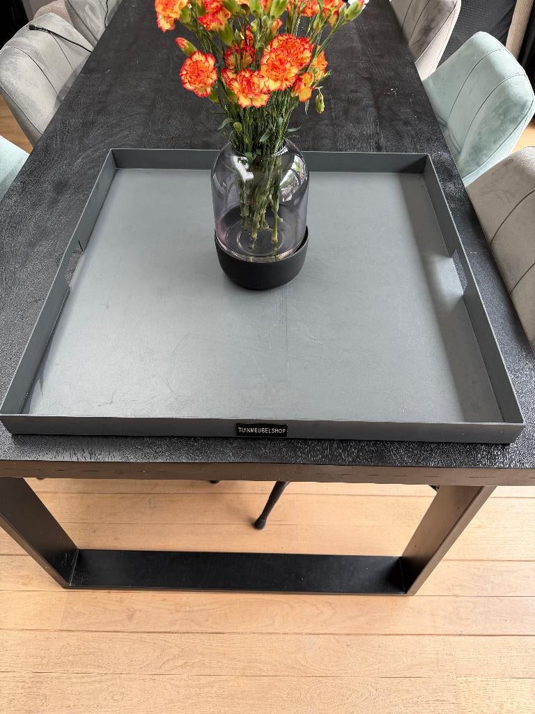 Tuinmeubelshop Gigi dienblad 70 x 70 cm, Huis en Inrichting, Ophalen, Gebruikt, Vierkant, Overige materialen