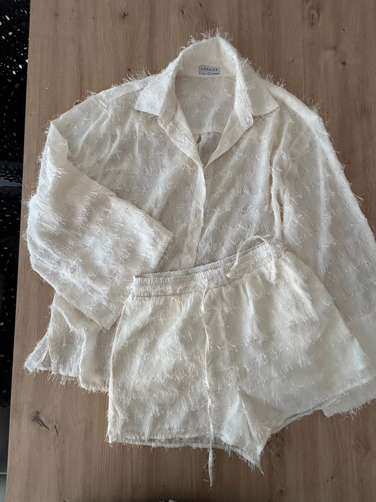 Loavies set: blouse en short met franjes - maat M, Kleding | Dames, Ophalen of Verzenden, Nieuw