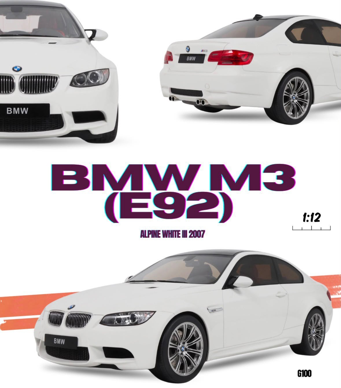 Ottomobile BMW M3 E92 1:12, Hobby en Vrije tijd, Modelauto's | 1:5 tot 1:12, Ophalen of Verzenden, Nieuw, 1:9 t/m 1:12, Auto