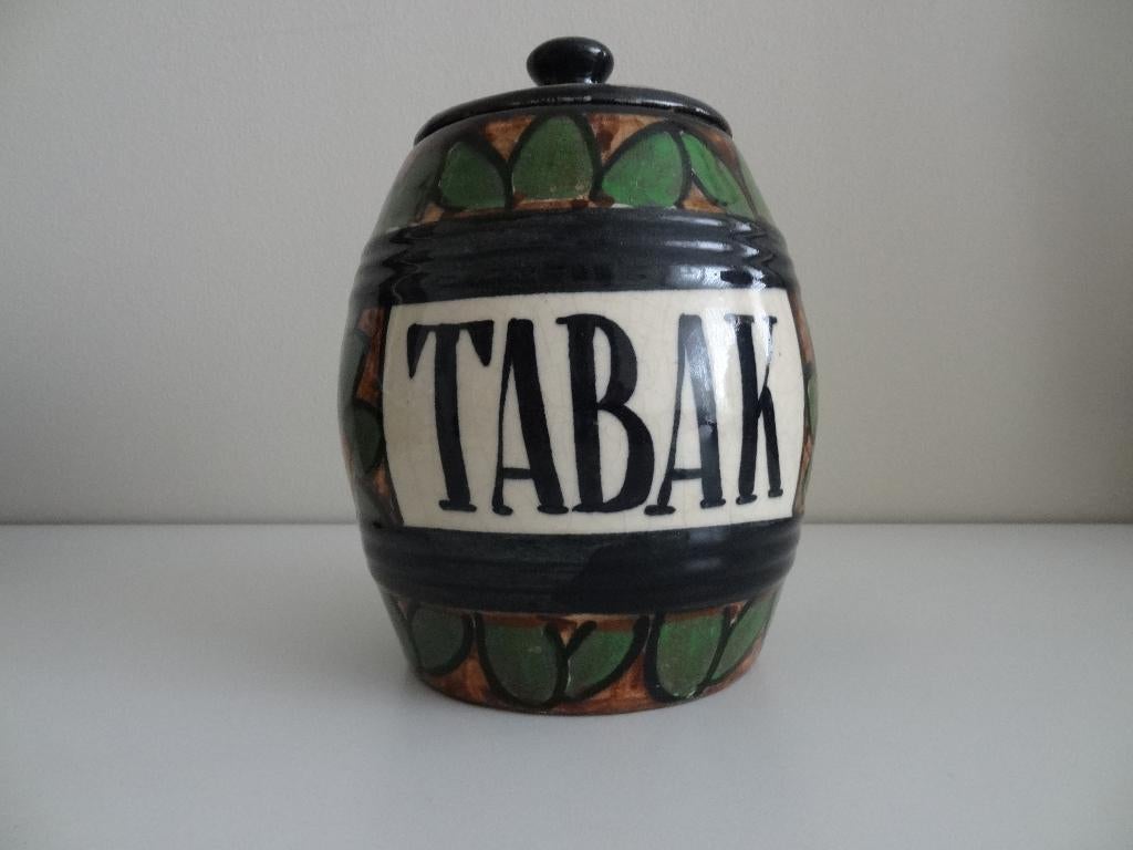 Vintage oude tabakspot, Ophalen
