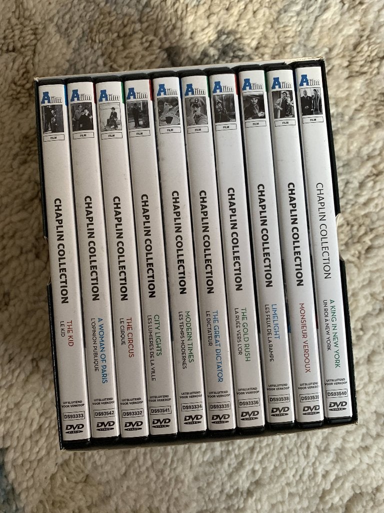 Charlie Chaplin Collection (10 dvd's), Cd's en Dvd's, Dvd's | Klassiekers, Engels, Alle leeftijden, Ophalen of Verzenden, Zo goed als nieuw