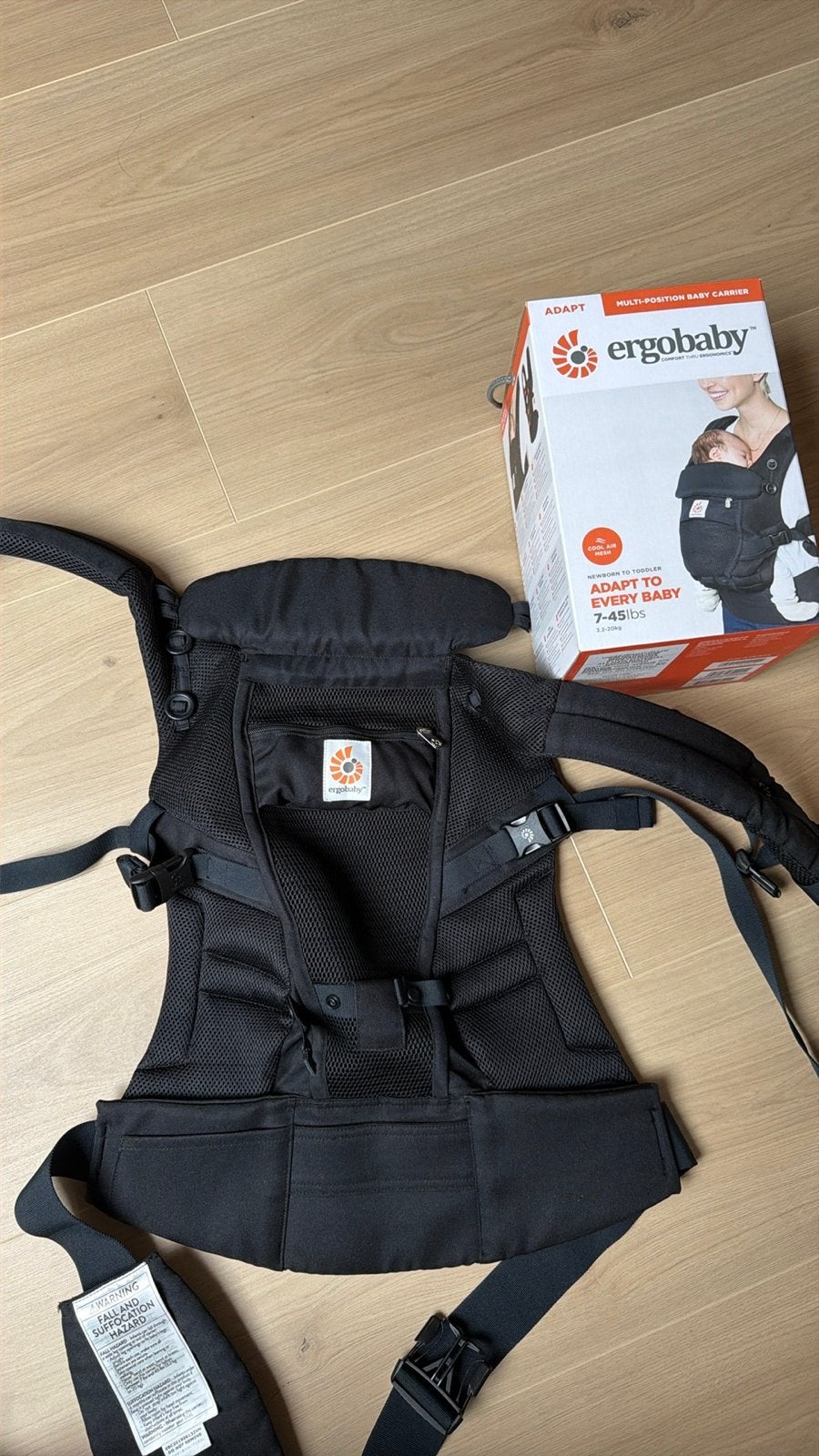 Ergobaby Adapt Draagzak ongebruikt!!, Ophalen of Verzenden, Zo goed als nieuw, Buik, Rug of Zij, Draagzak