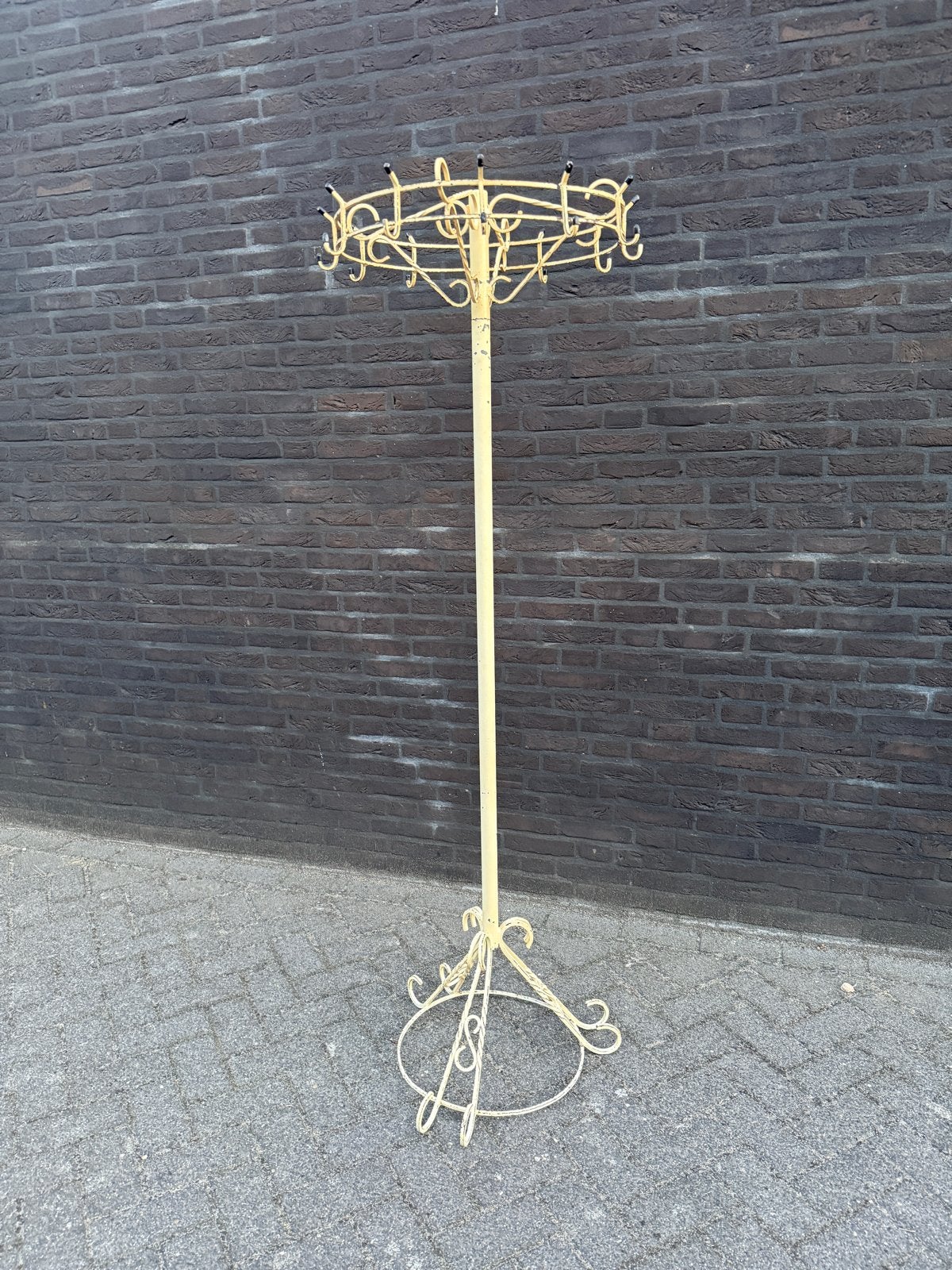 Antieke/vintage smeedijzeren staande kapstok – sierlijk mode, Huis en Inrichting, Woonaccessoires | Kapstokken, Ophalen, Gebruikt