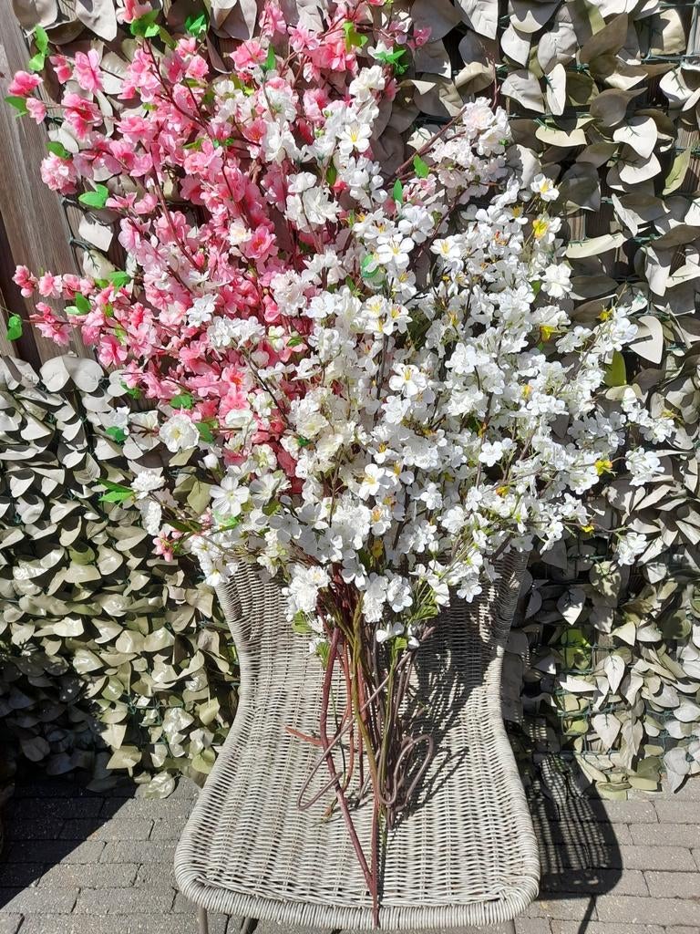 Grote dikke volle bos met bloesem kunstbloemen, Ophalen of Verzenden