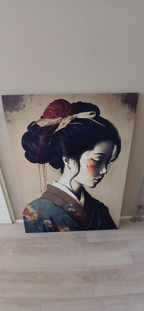 Schilderij stijl Japans, Ophalen