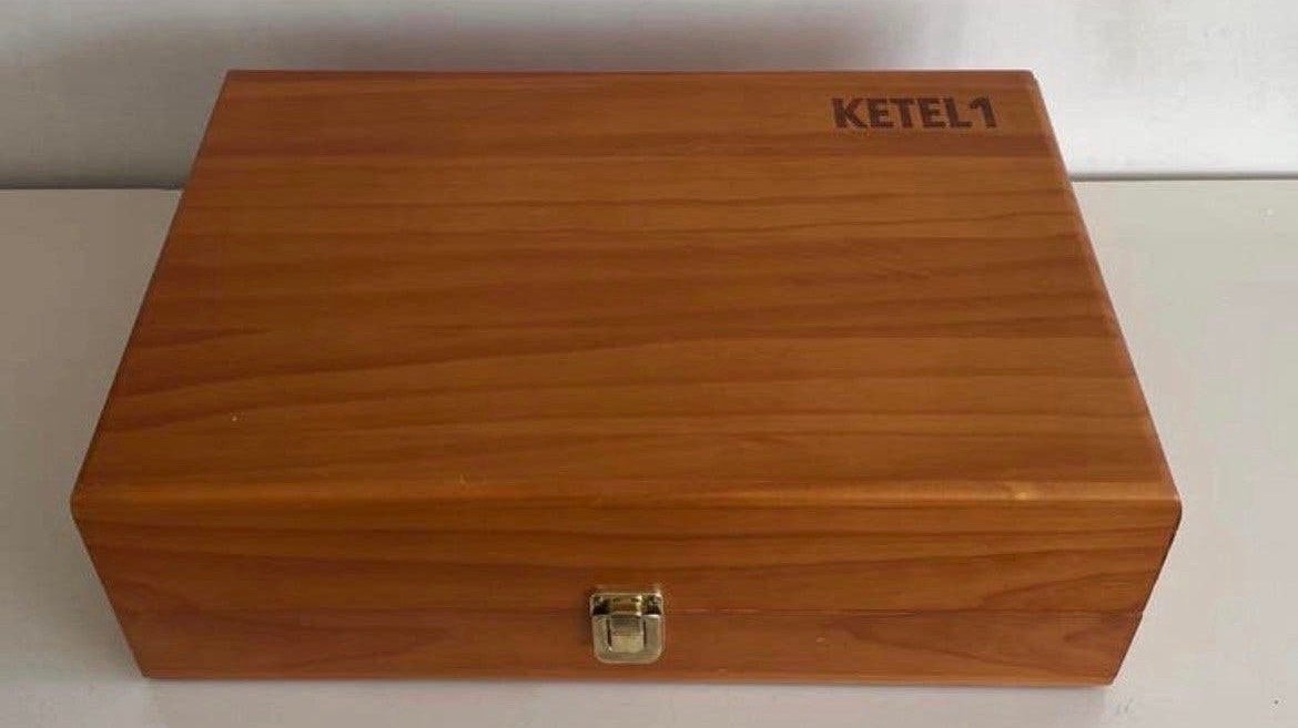 Ketel 1 Cadeaukist Hout - Lege Geschenkdoos, Hout, Overige stijlen, Ophalen of Verzenden, Zo goed als nieuw