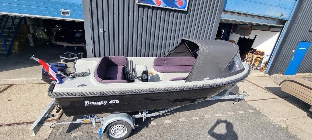 Beauty 475 sloep | vaarbewijs vrij | direct varen, Ophalen of Verzenden, Zo goed als nieuw, Kabelaring, Tender