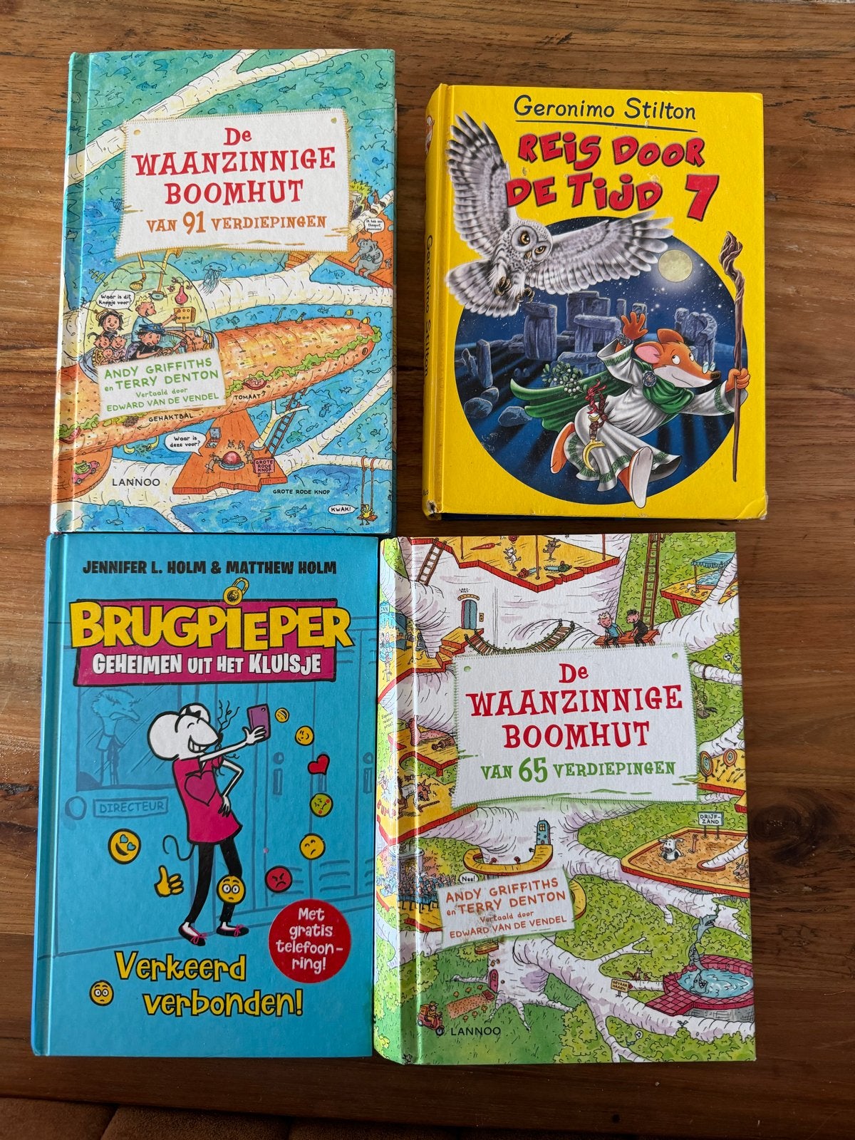 Populaire kinderboeken: De Waanzinnige Boomhut, Geronimo Sti, Ophalen, Zo goed als nieuw, Fictie algemeen