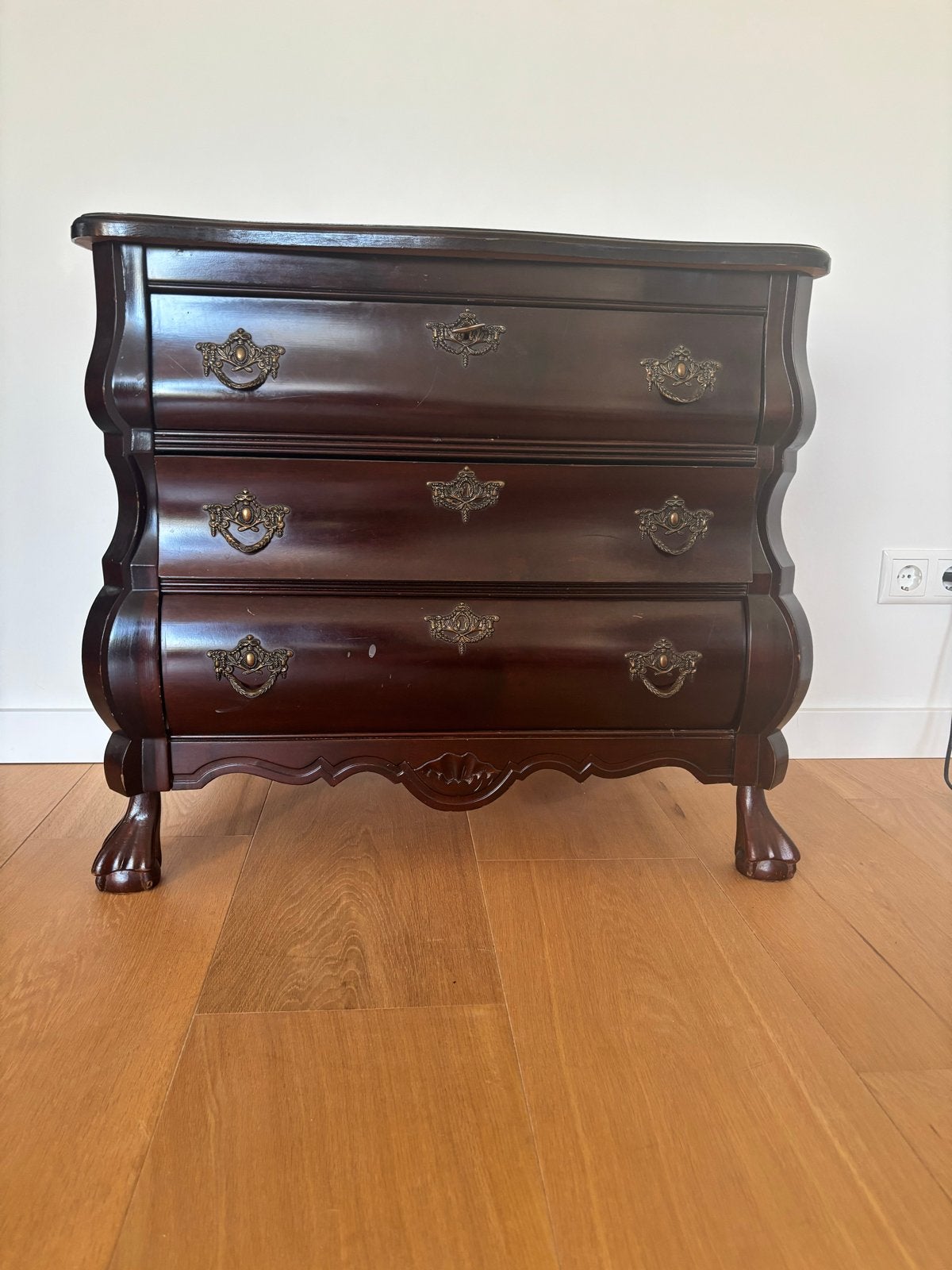 Oud dressoir / kastje met 3 lades - 67x72x41 cm, Antiek en Kunst, Ophalen