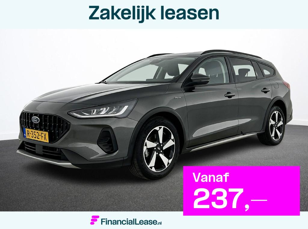 Ford Focus Wagon 1.0 EcoBoost Hybrid Active Airco Navigatie, Gebruikt, Origineel Nederlands, Handgeschakeld, Zilver of Grijs
