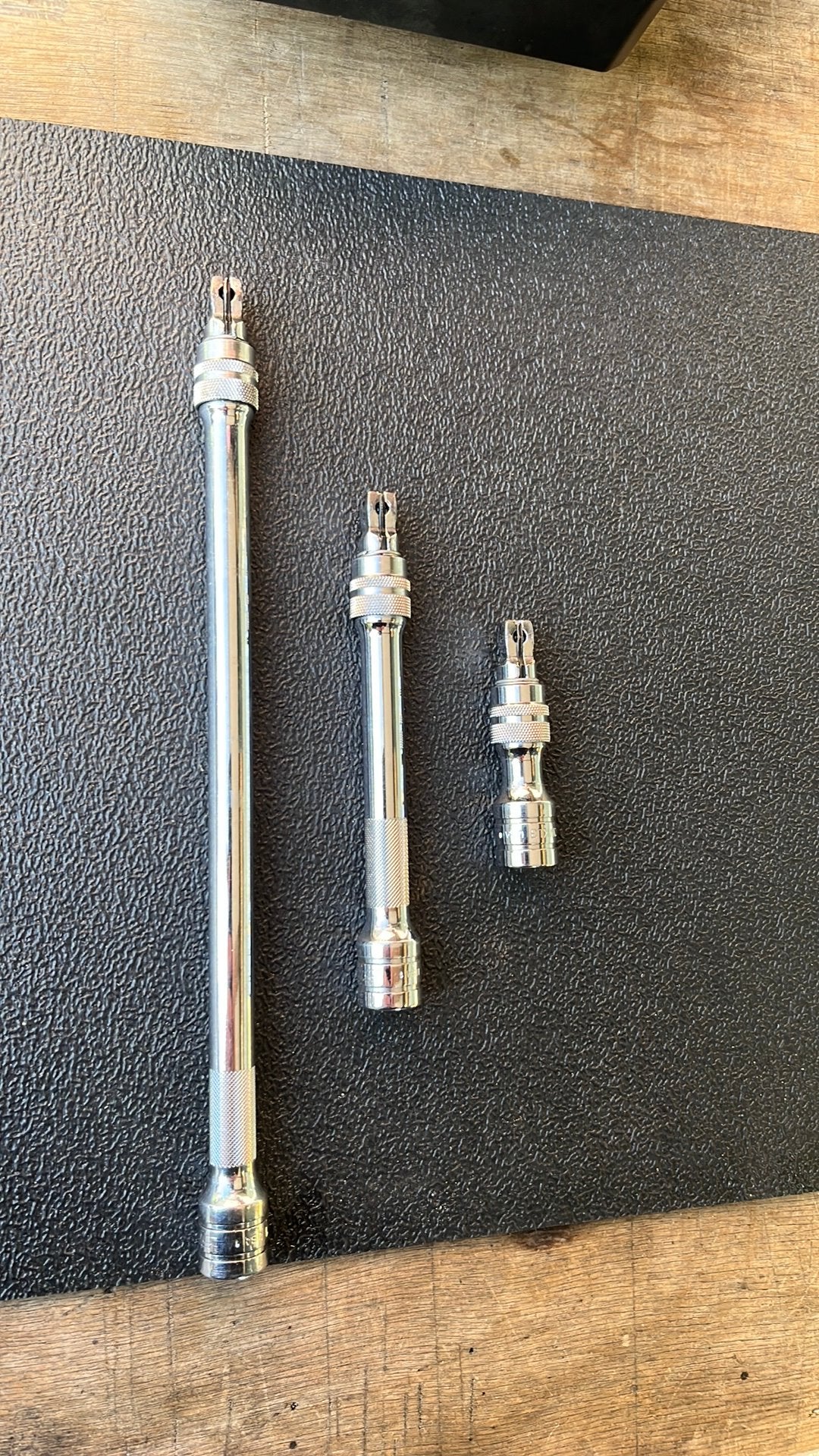 Set van 3 Snap On verlengstukken 3/8” met wobble en vergrend, Auto diversen, Ophalen of Verzenden, Zo goed als nieuw
