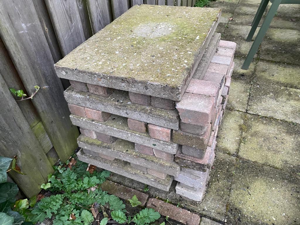 Klinkers & tuintegels gratis afhalen, Ophalen, Zo goed als nieuw, Beton, Klinkers