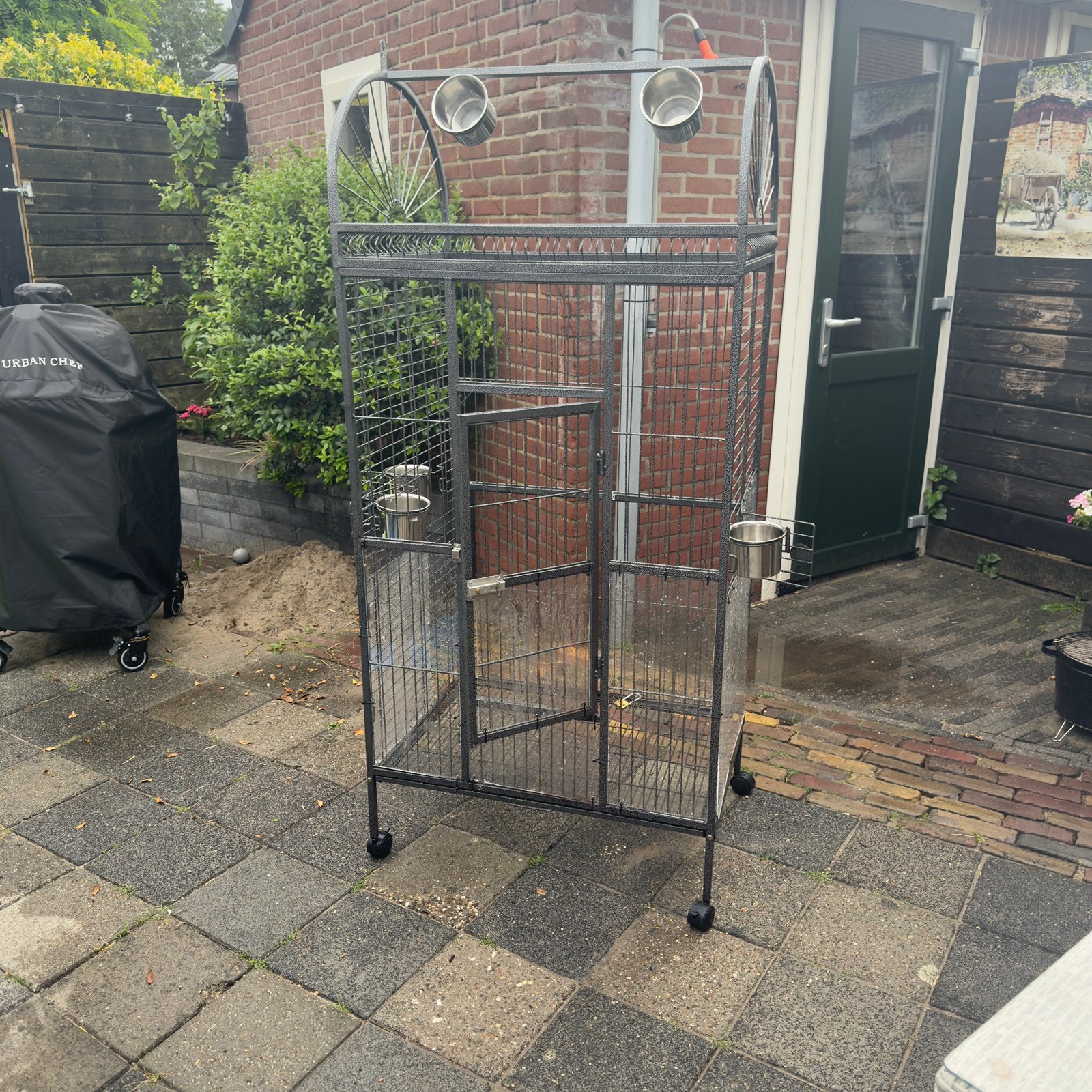 Vogelkooi/pappagaaien, Ophalen of Verzenden, Zo goed als nieuw, Metaal, Vogelkooi