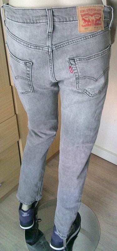 LEVIS 502 grijze spijkerbroek maat W29 L32, Verzenden, W28 - W29 (confectie 36), Grijs, Gedragen