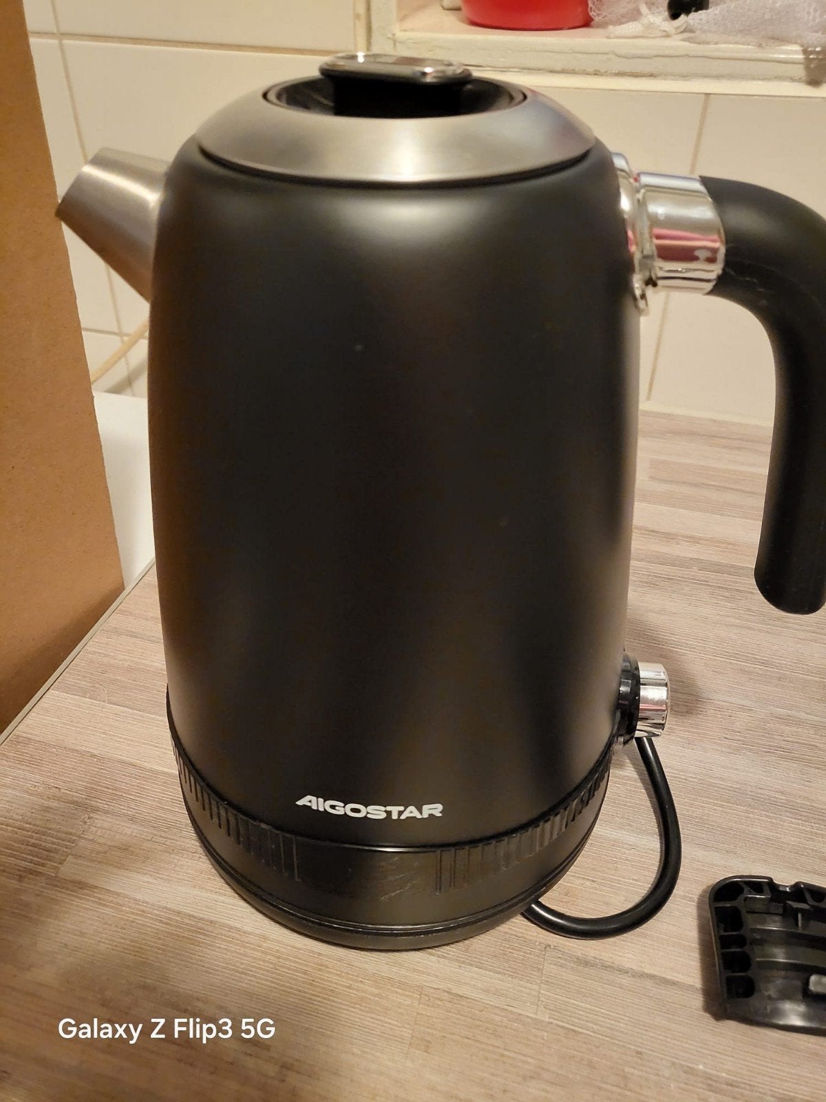 Aigostar Waterkoker met temperatuurregeling, 1 tot 2 liter, Ophalen of Verzenden, Zo goed als nieuw, Rvs