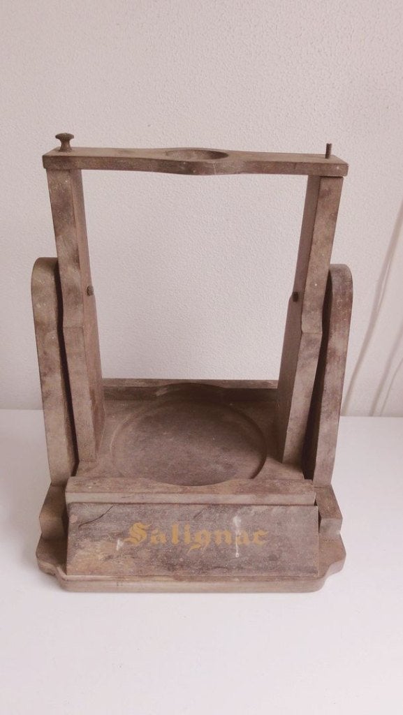 Cognacfles houder Salignac, fleshouder antiek, Ophalen of Verzenden