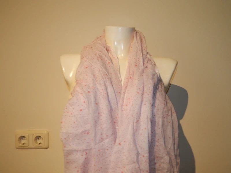 Repeat fijne shawl dunne luchtige stof sterretjes print roze, Kleding | Dames, Mutsen, Sjaals en Handschoenen, Repeat, Verzenden