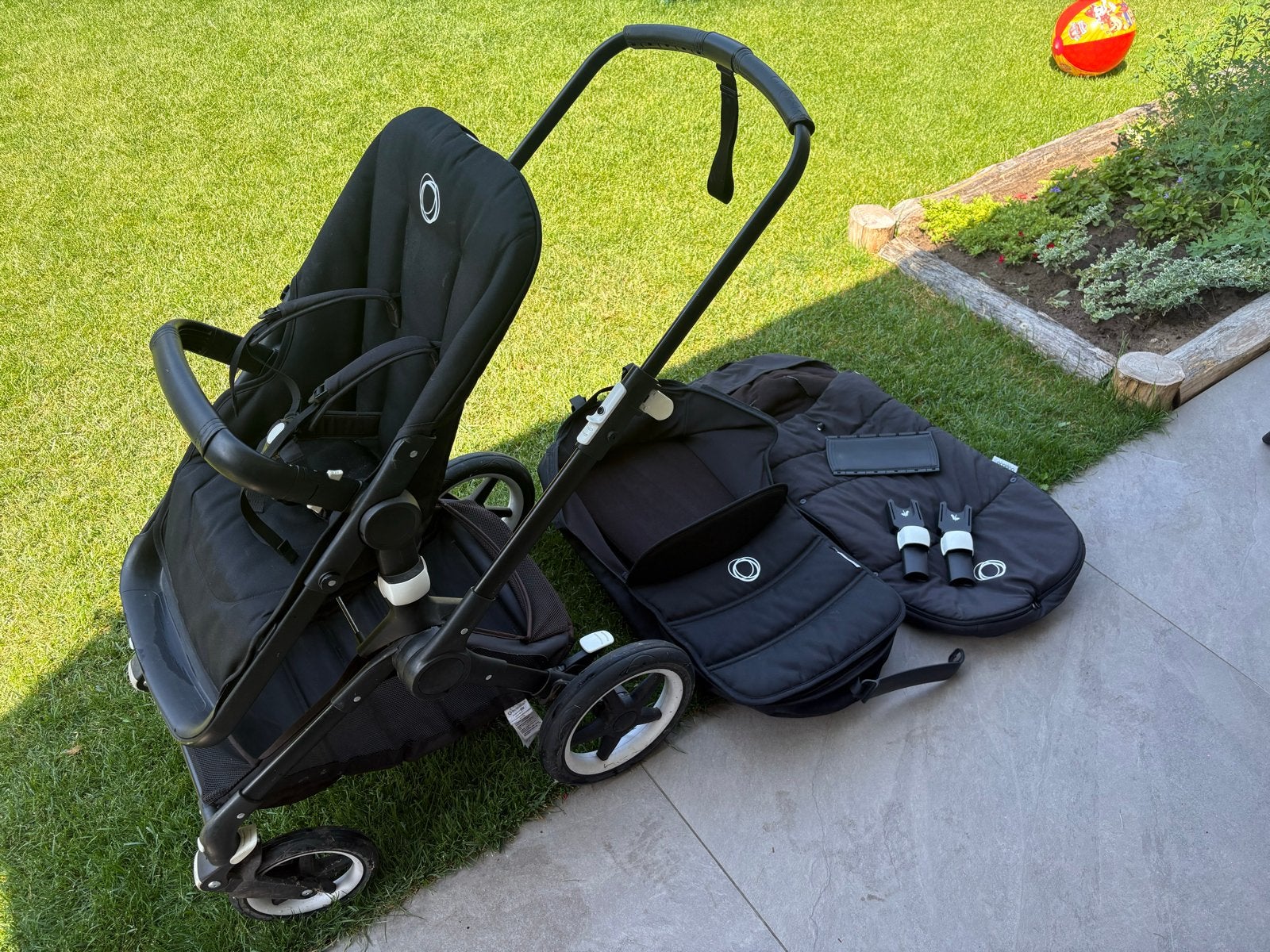 Bugaboo kinderwagen; zitje, wieg, voetenzak, adapters, Ophalen, Gebruikt, Bugaboo, Combiwagen