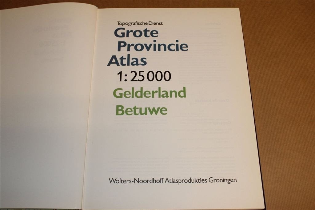 Atlas Gelderland Betuwe [1986-1991] — Topografische Kaarten, Boeken, Gelezen, Ophalen of Verzenden, Landkaart, 1800 tot 2000