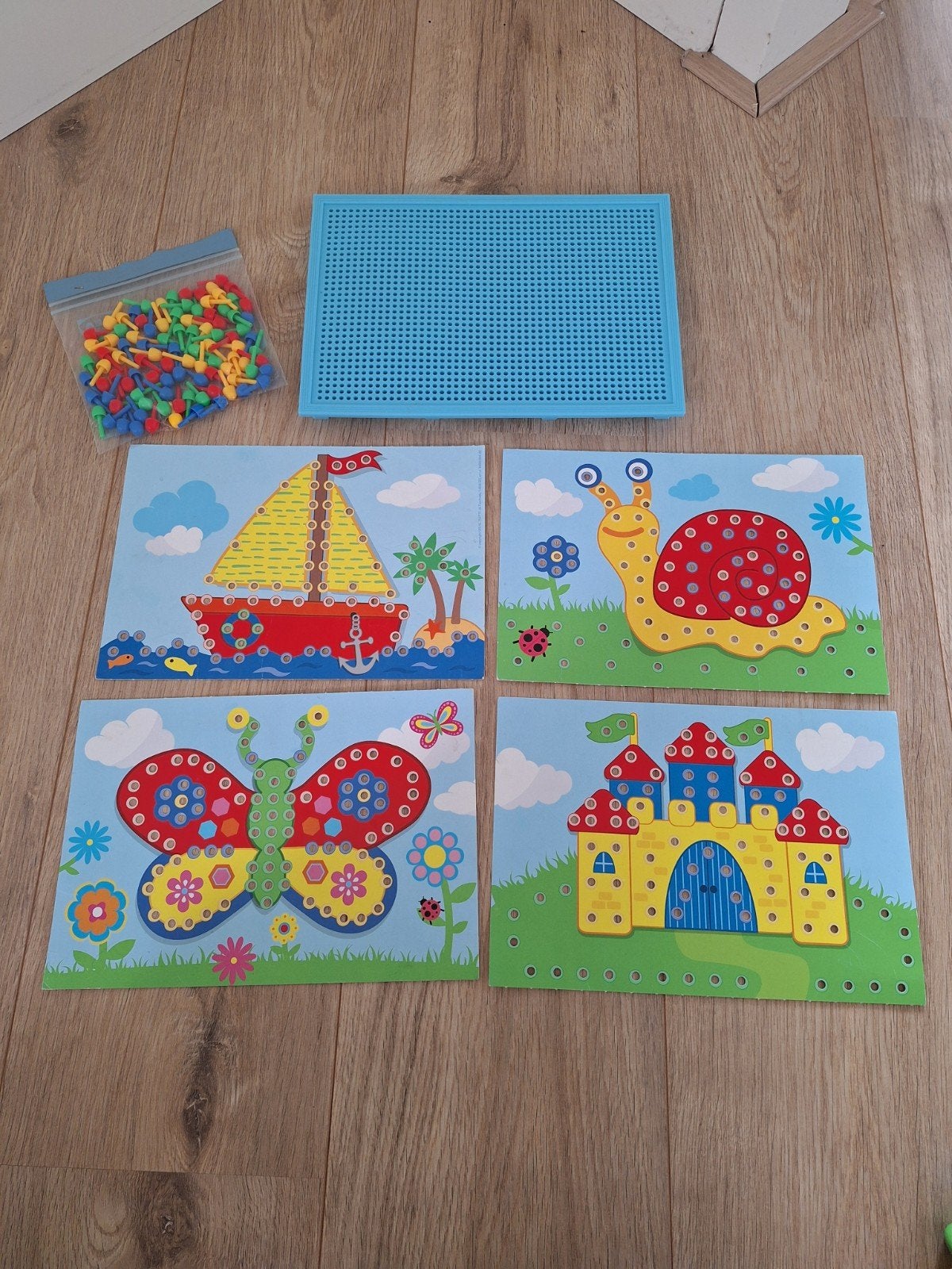 Steekmozaïek set voor kinderen - Creatief speelgoed, Ophalen of Verzenden, Zo goed als nieuw, Knutselen