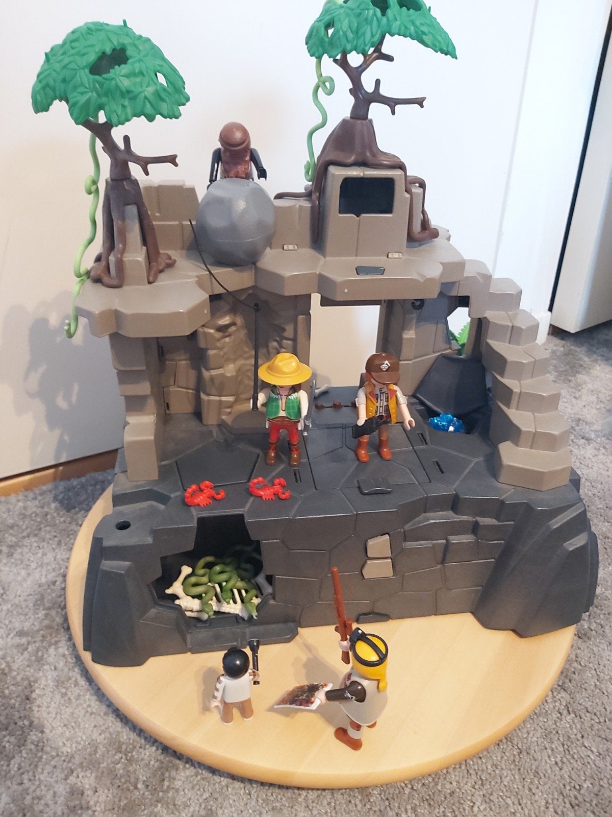 Playmobil Indiana Jones Avontuurlijke Tempelset, Gebouw, Complete set, Ophalen of Verzenden, Zo goed als nieuw