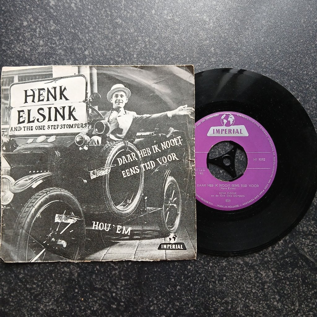 Henk Elsink - Daar Heb Ik Nooit Eens Tijd Voor / Hou 'Em, Gebruikt, 7 inch, Ophalen of Verzenden, EP
