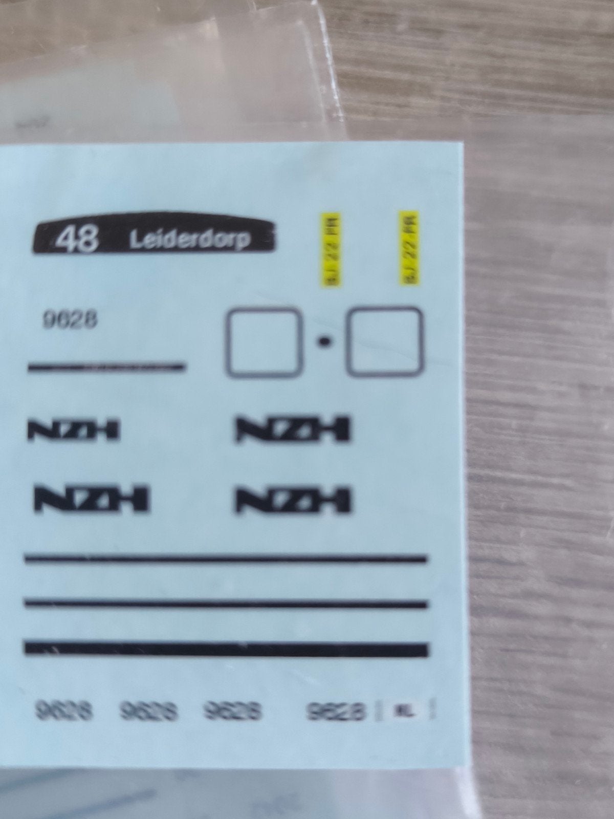 Hb model bus decals NZH, Verzenden, Nieuw
