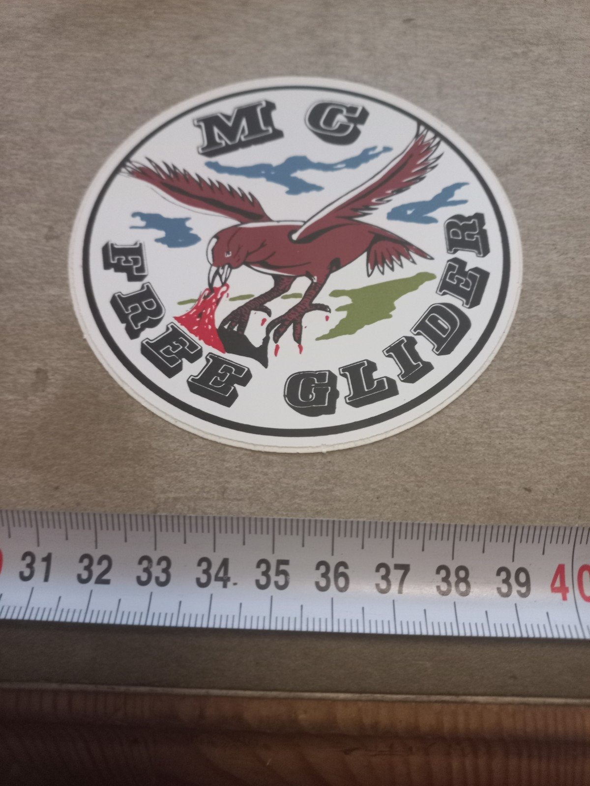MC Free Glider Sticker - Motorclub Adelaar Sticker, Ophalen of Verzenden, Nieuw, Auto of Motor