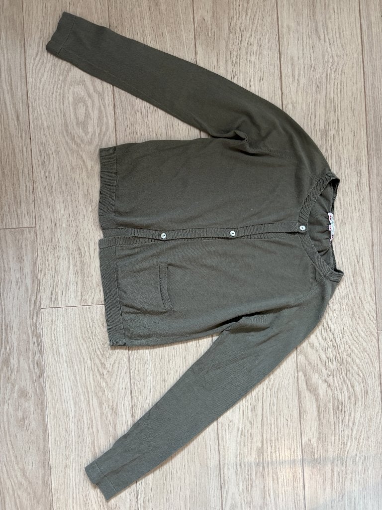 Bonpoint Meisjesvest - donkergroen, Bonpoint, Meisje, Trui of Vest, Ophalen of Verzenden