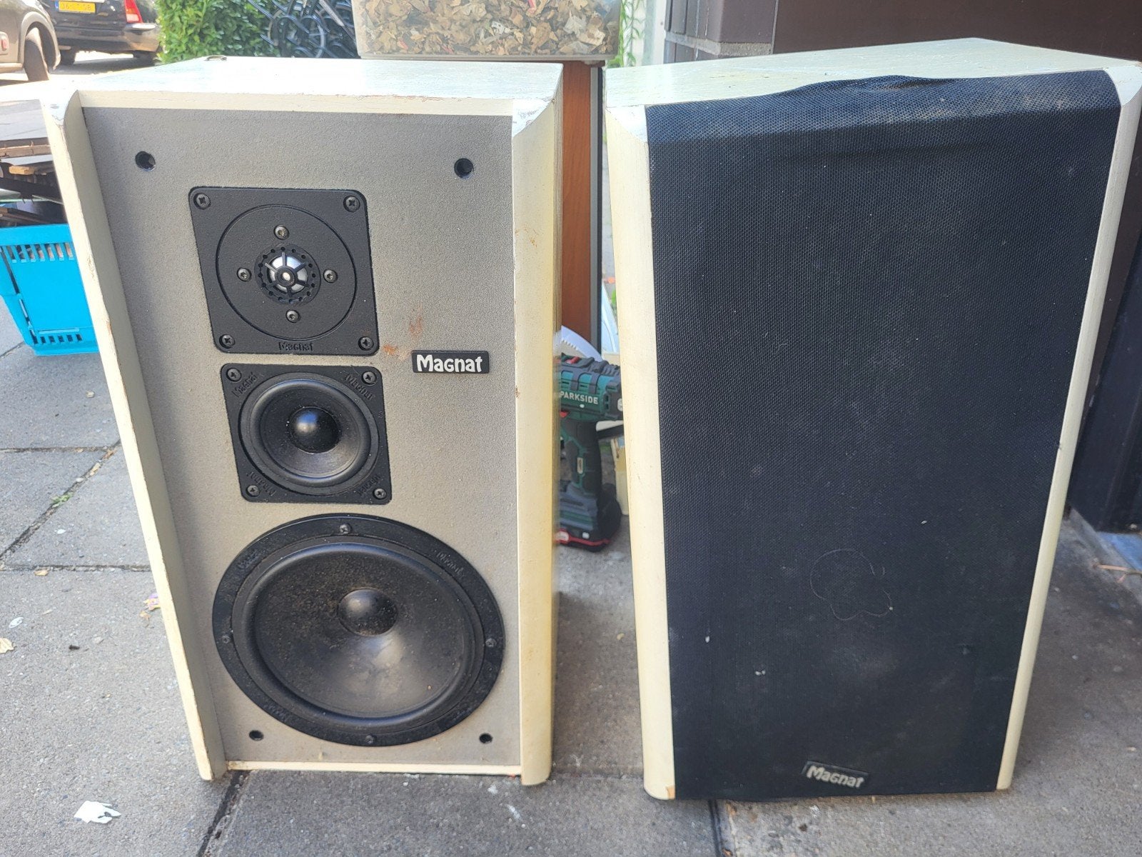 Magnat Zero 4 Speakers - Ongetest, verkocht als defect, Ophalen, 120 tot 150 watt, Niet werkend, Magnat