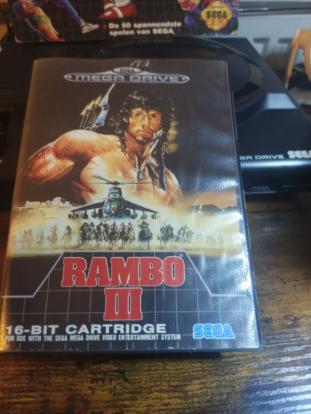 Rambo III - Sega Mega Drive (Compleet met handleiding), Gebruikt, Shooter, 1 speler, Ophalen of Verzenden