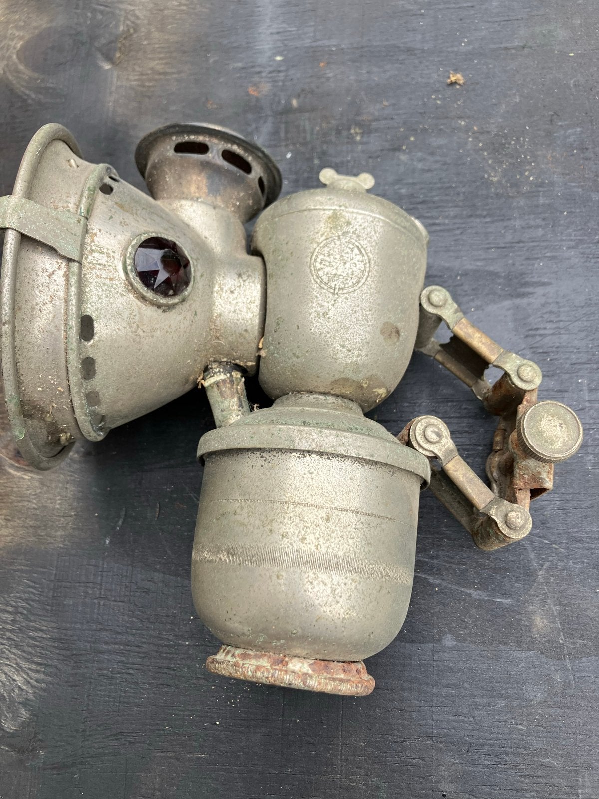 Antieke Carbid Fietslamp - Jos Lucas Ltd. Aceta Major, Ophalen of Verzenden, Gebruikt, Overig, Voorlicht